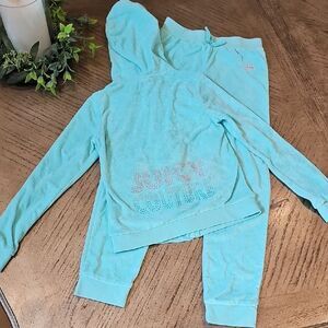 Juicy Couture Turquoise Lounge Set Size 8/10